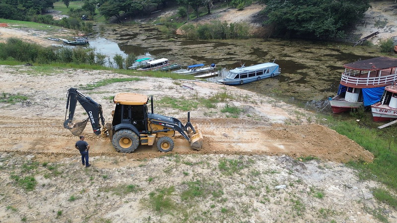 PMM inicia serviço de terraplanagem na comunidade Livramento