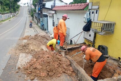 Equipes da prefeitura reforçam trabalhos no bairro Lírio do Vale