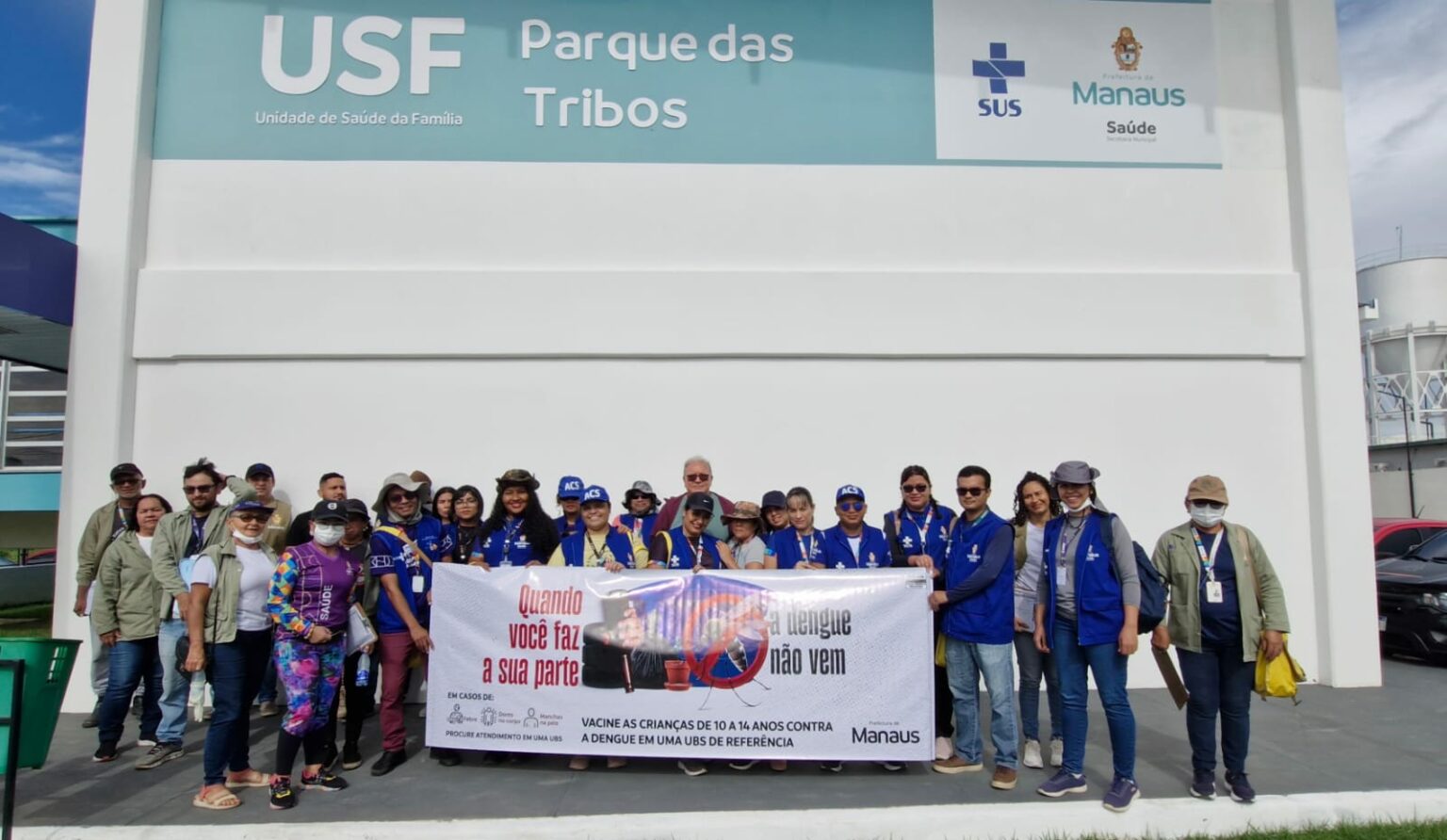 Bairros Tarumã e Tarumã-Açu recebem equipes de saúde da prefeitura em mobilização contra o Aedes