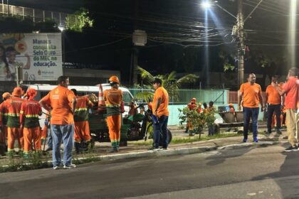 Prefeitura de Manaus realiza ação de limpeza na Compensa