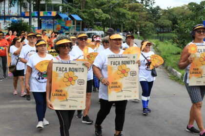 Caminhada de conscientização sobre o ‘Maio Laranja’ na zona Sul