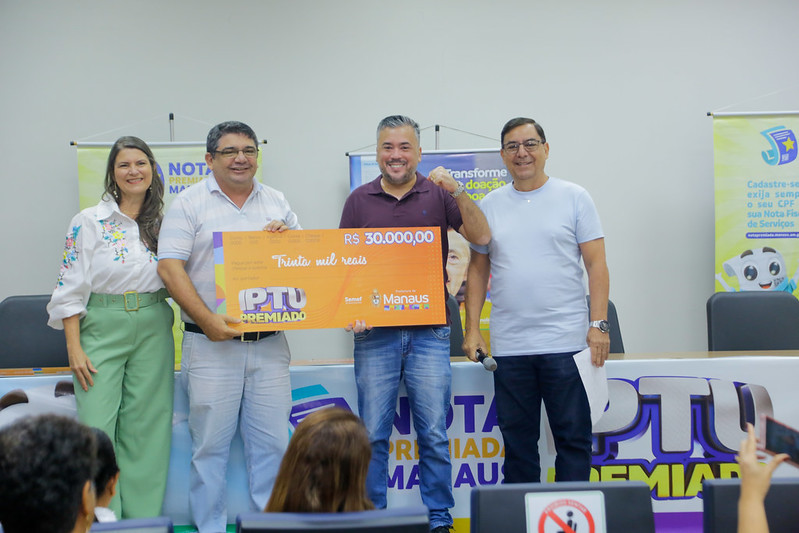 Prefeitura de Manaus realiza segunda entrega de prêmios do ano da Campanha IPTU Premiado