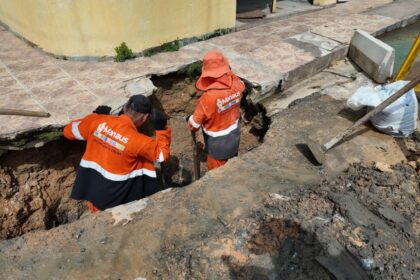 Prefeitura remove mais de 10 toneladas de resíduos em desobstrução de rede de drenagem no bairro Betânia