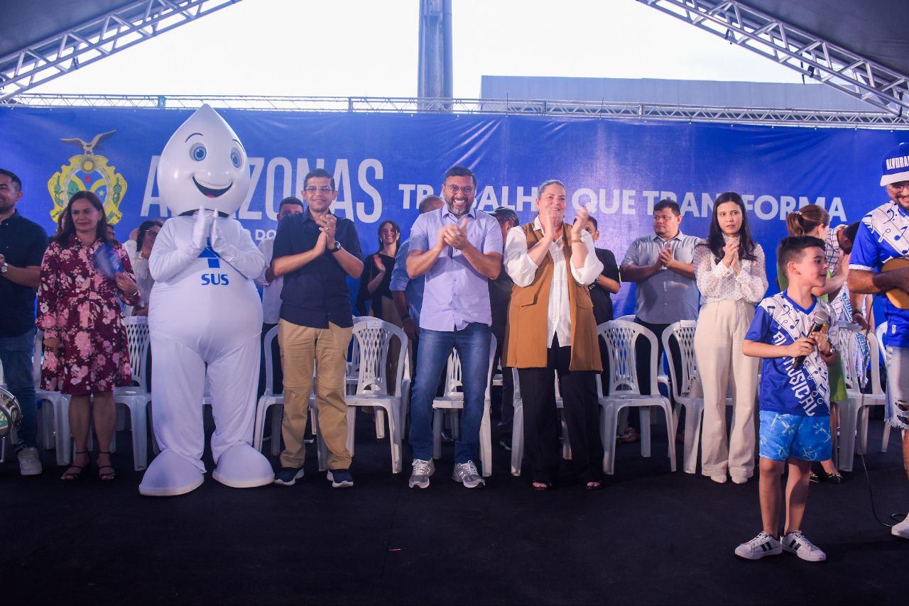 Deputado João Luiz participa com governador Wilson Lima da reinauguração do Caic José Carlos Mestrinho, no Alvorada