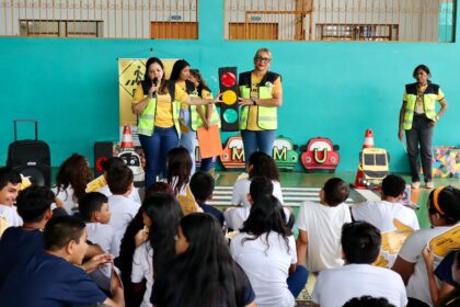 Escola municipal recebe ação de educação de trânsito na zona Centro-Sul de Manaus