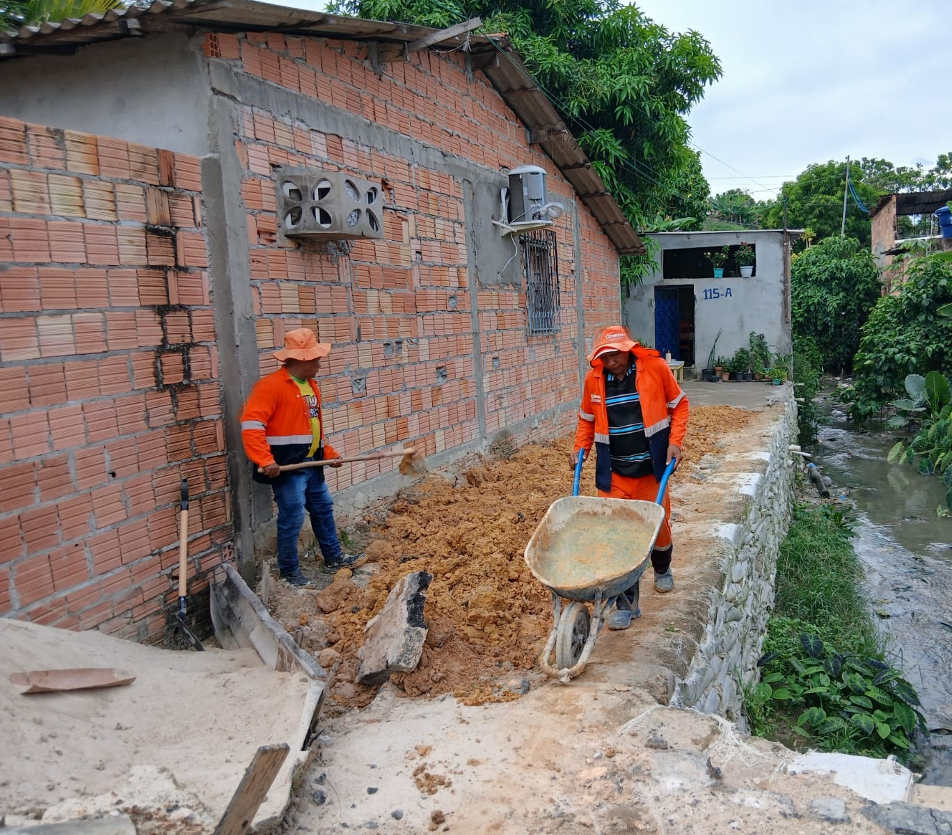 Prefeitura de Manaus finaliza contenção de rip-rap na comunidade São Lucas