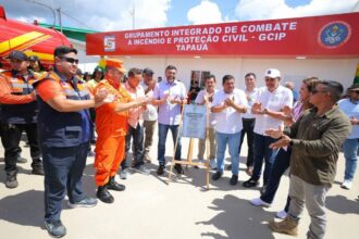 Governador Wilson Lima entrega Grupamento Integrado de Combate a Incêndio e Proteção Civil ao município de Tapauá