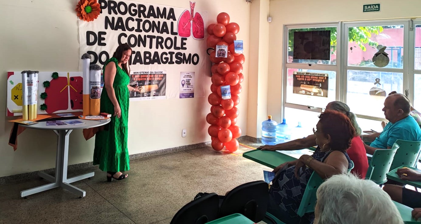 Combate ao tabagismo é tema de campanha nas Unidades de Saúde e em escolas