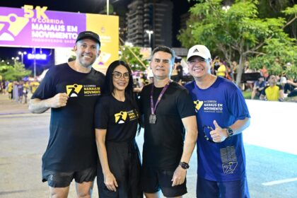Prefeito David Almeida reafirma compromisso com a saúde e mobiliza mais de 7 mil pessoas na 4ª edição da corrida ‘Manaus em Movimento’