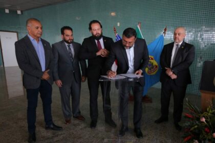 Governador Wilson Lima firma acordo com a Polícia Federal para uso compartilhado de hangar no Aeroporto Eduardo Gomes