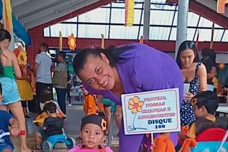 Creche da Prefeitura de Manaus realiza ação lúdica alusiva à campanha nacional ‘Faça Bonito’