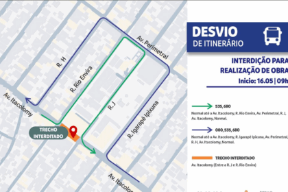 PMM interdita trecho da avenida Itacolomy para obra da Aneel