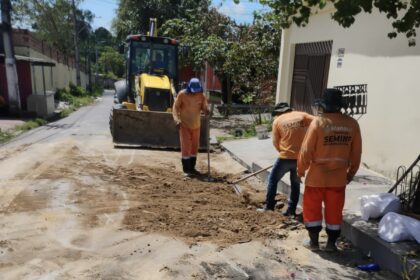 Prefeitura de Manaus avança com obras simultâneas e reforça infraestrutura na zona Norte
