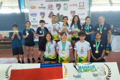 Atletas do ‘Manaus Olímpica’ conquistam medalhas no 2º Regional Norte de Badminton e vagas para o Top 16 nacional