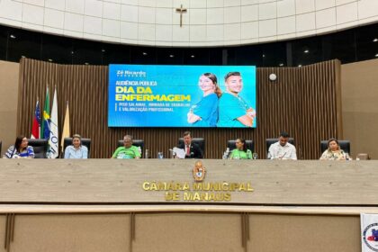 Vereador Zé Ricardo promove audiência pública sobre os desafios da Enfermagem em Manaus
