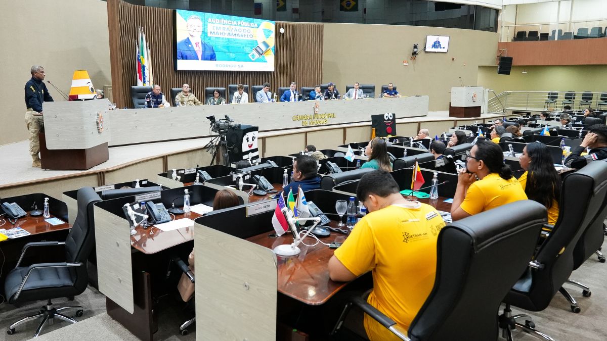 Câmara Municipal de Manaus debate resultados da campanha ‘Maio Amarelo’ em Audiência Pública