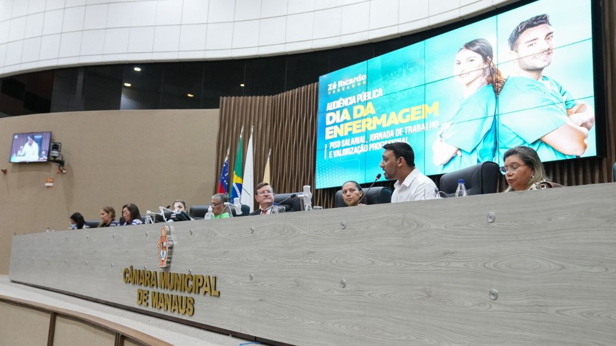 Câmara Municipal de Manaus realiza Audiência Pública para discutir valorização da enfermagem