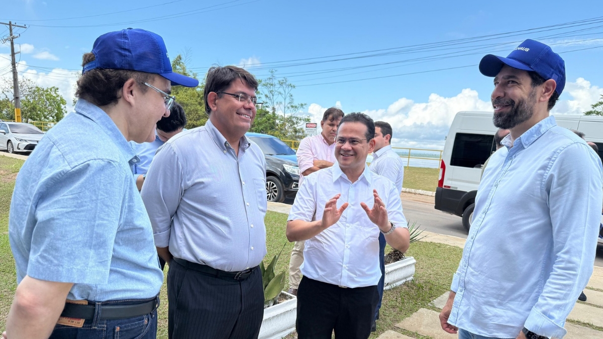 Eduardo Alfaia acompanha ministros do STF e STJ em visita à rede de abastecimento de água e saneamento básico em Manaus