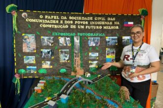 No Careiro, Ceti Profª Maria Adelaide realiza atividade pedagógica de conscientização sobre a BR-319 e o futuro da Amazônia