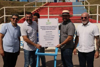 Governador Wilson Lima entrega sistema viário e estádio em Boa Vista do Ramos em agenda por municípios do Baixo Amazonas