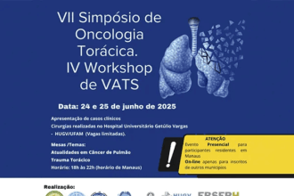 Governo do Amazonas apoia Simpósio de Oncologia Torácica realizado em Manaus