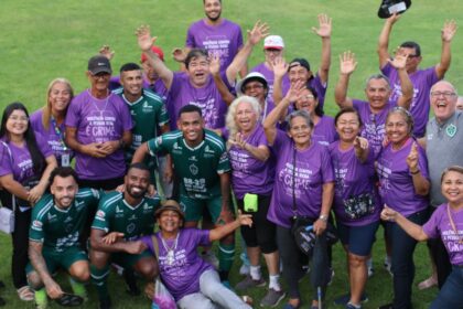 Prefeitura de Manaus promove ação com idosos da FDT durante jogo do Manaus FC