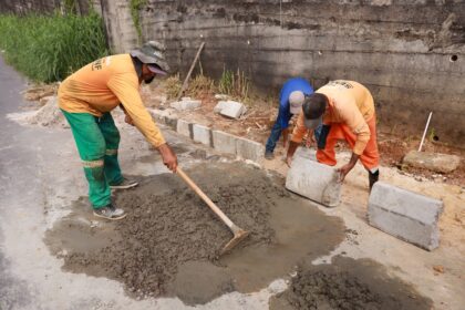 PMM atua no bairro Santo Agostinho com obras de infraestrutura