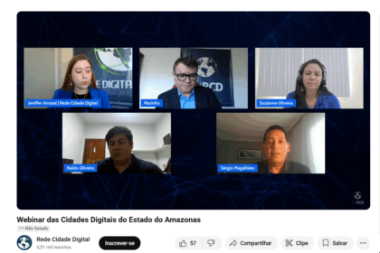 Prefeitura no webinar das Cidades Digitais do Estado do Amazonas