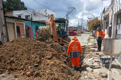 Implantação de rede de drenagem no núcleo 9, no Cidade Nova