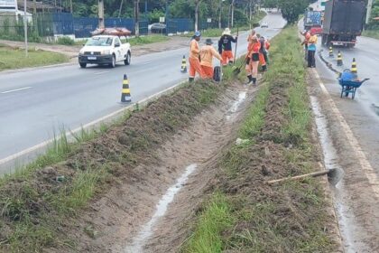 Obras de infraestrutura no bairro Santa Etelvina