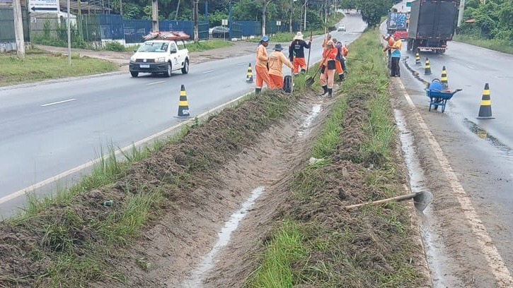 Obras de infraestrutura no bairro Santa Etelvina
