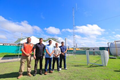 Vice-prefeito Renato Junior entrega nova estação meteorológica