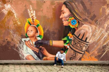 Festival de Parintins 2025: Pinturas do projeto Galeria Cidade Aberta chegam à fase final