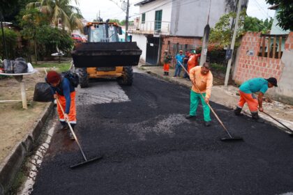 Prefeitura realiza recuperação asfáltica no Colônia Antônio Aleixo