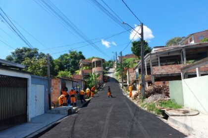 Recuperação de rua na comunidade Novo Reino
