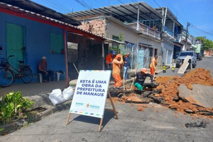 Prefeitura de Manaus substitui tubulação e evita alagamentos na zona Oeste