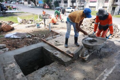 Manutenção em trecho da avenida Carvalho Leal