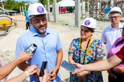 Governador Wilson Lima e ministra Márcia Lopes vistoriam obras da Casa da Mulher Brasileira