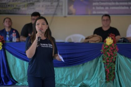 Joana Darc visita comunidade de Bom Suspiro, em Manicoré, e promete ações voltadas à causa animal e à valorização das mulheres