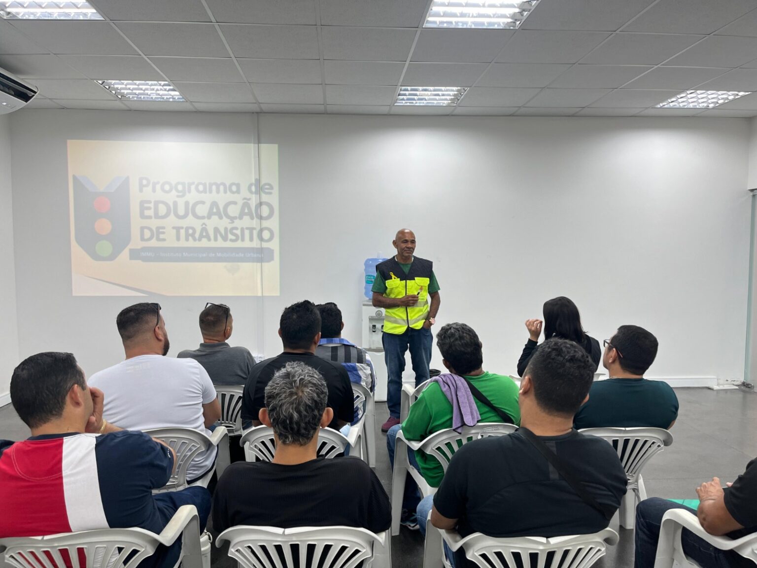 Palestras de educação de trânsito no fórum Henoch Reis