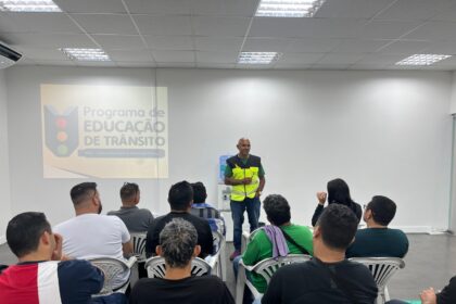 Palestras de educação de trânsito no fórum Henoch Reis