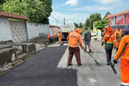 Bairro Parque 10 recebe frente de obra e entra no mapa de melhorias viárias da Prefeitura de Manaus