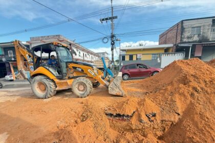 Prefeitura de Manaus avança com implantação de 100 metros de nova rede de drenagem no bairro Novo Aleixo