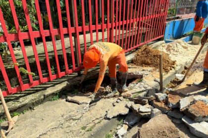 Prefeitura de Manaus realiza recuperação de rede de drenagem profunda no bairro Alvorada
