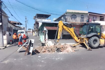 Prefeitura de Manaus recupera rede de drenagem profunda no bairro São Raimundo