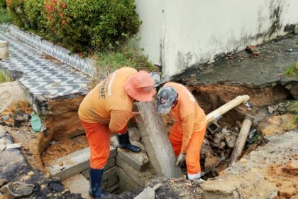 Prefeitura de Manaus reforça drenagem e constrói nova caixa coletora no bairro Alvorada 2