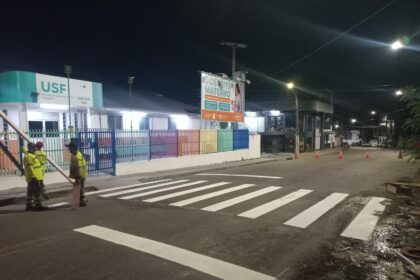 Prefeitura reforça sinalização viária em diversas zonas de Manaus