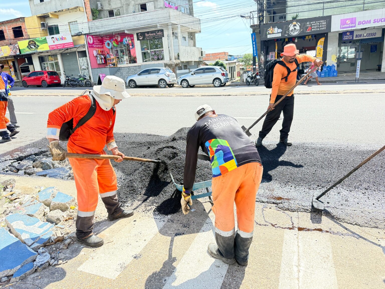 Obras na zona Norte com manutenção na avenida 7 de Maio