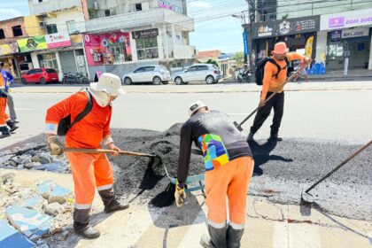 Obras na zona Norte com manutenção na avenida 7 de Maio