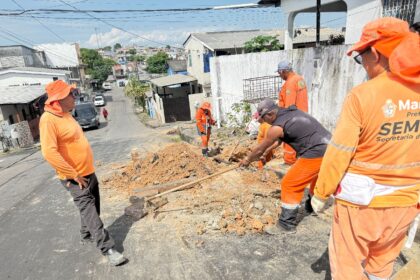 Prefeitura realiza obra de drenagem no bairro Alvorada